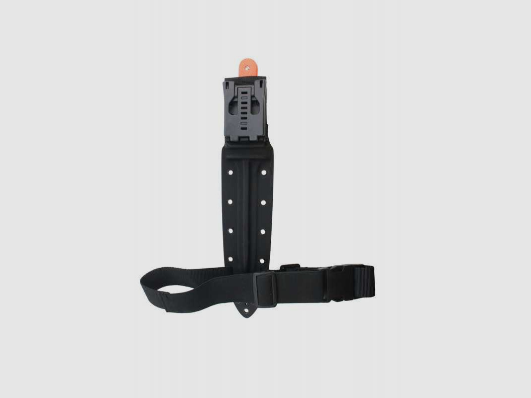 PUMA XP pig sticker 13 Abfangmesser Orange G10 mit Fischhaut Kydex Scheide