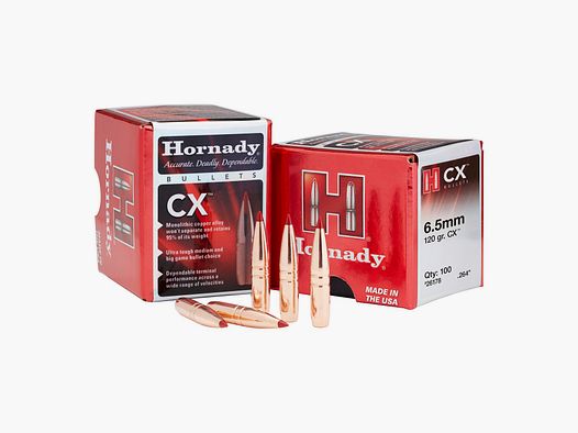 Hornady BULLETS 6,5MM/.264 90GR CX – 50 Stk.