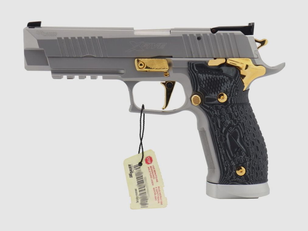 Sig Sauer	 P226 X-Five Supermatch Stainless & Gold eine der letzten aus deutscher Fertigung