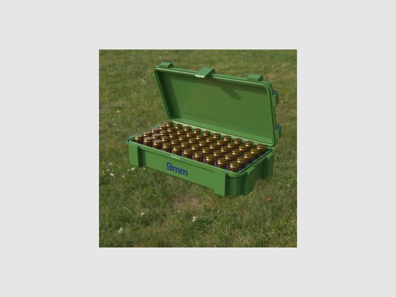 Filamelt Munitionsbox / 9x19mm Para / Luger / ‘Klappdeckel’ / Patronenbox, Ammo Box