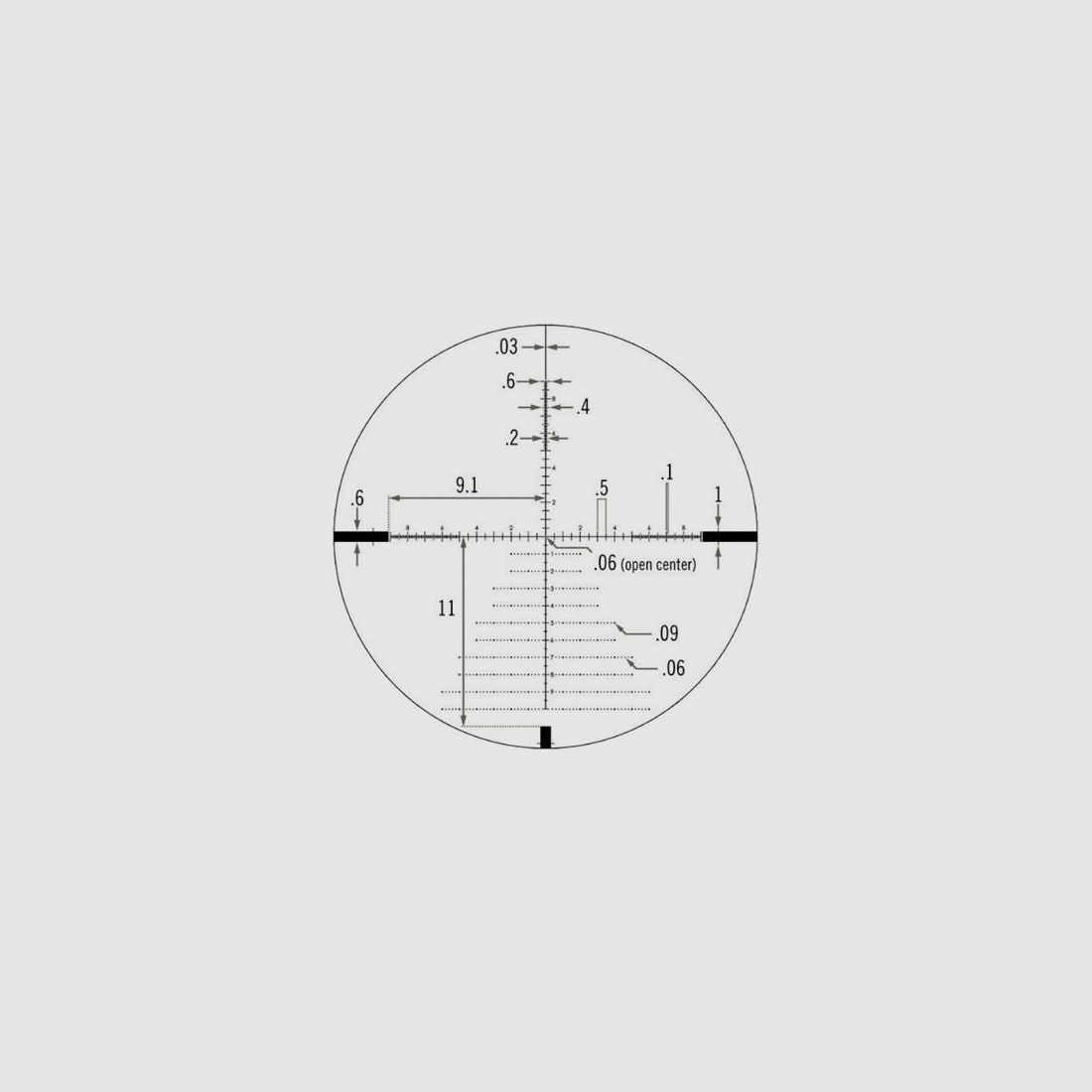 Diamondback Tactical 6-24x50 FFP Zielfernrohr, EBR-2C (MOA, Bild 2 von 2
