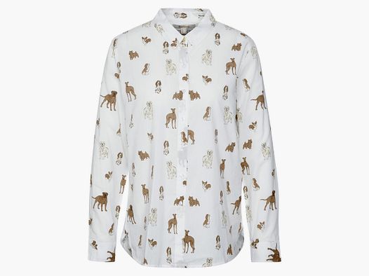 Barbour safari shirt with dog pattern