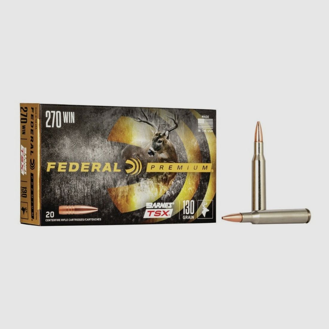 270 Winchester Federal 130 gr Barnes TSX VE20