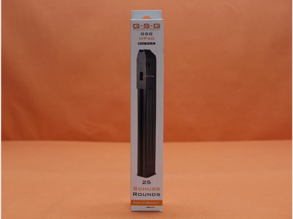 GSG German Sport Guns GSG-MP40 magazine 25 rounds 9mm PAK steel blued (9mm P.A.K.)