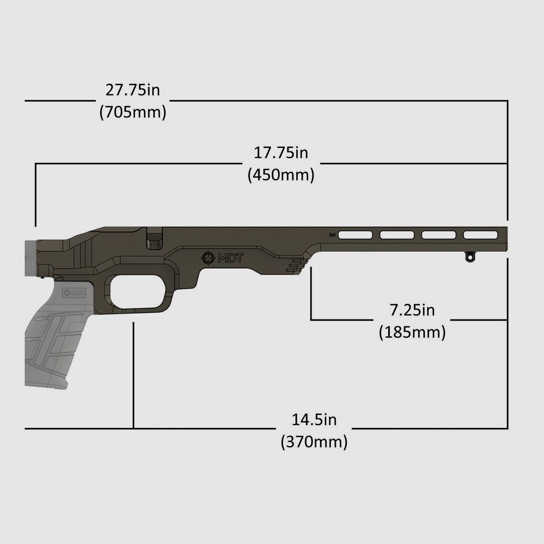MDT LSS-RF Gen 2 Chassis-System Savage B22 RH FDE