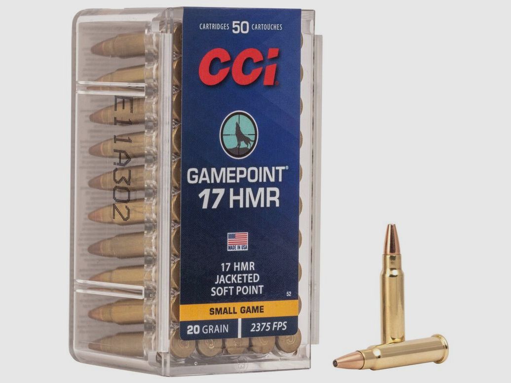 CCI Gamepoint JSP .17 HMR - 20 gr - Æske á 50 stk, billede 1 af 2