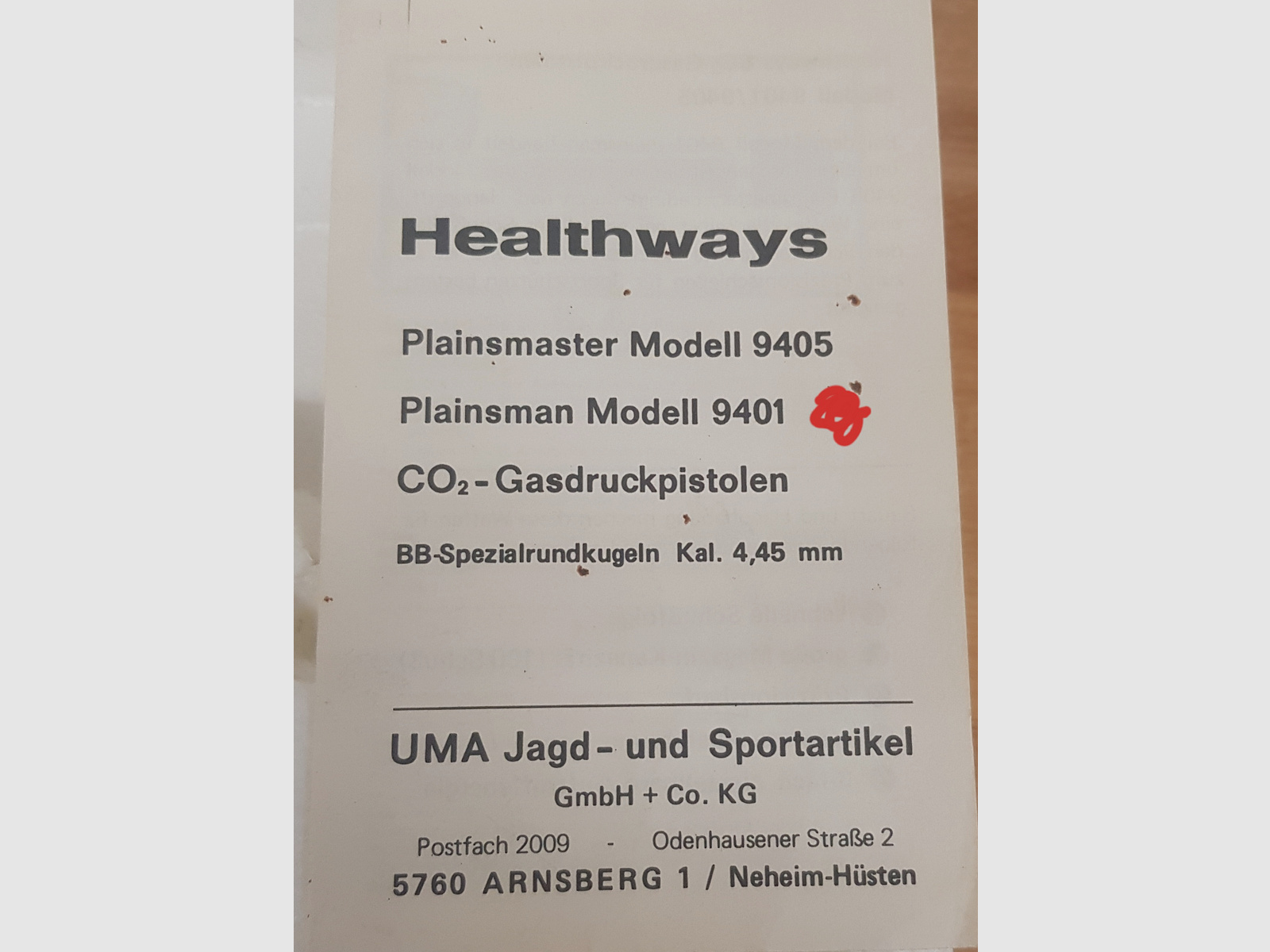 OVP Neuwertige  Co2 Pistole  Perfecta Crosman Marksman Plainsman 9401 im cal.  4,45 BB ähnlich dem Vorbild der 08