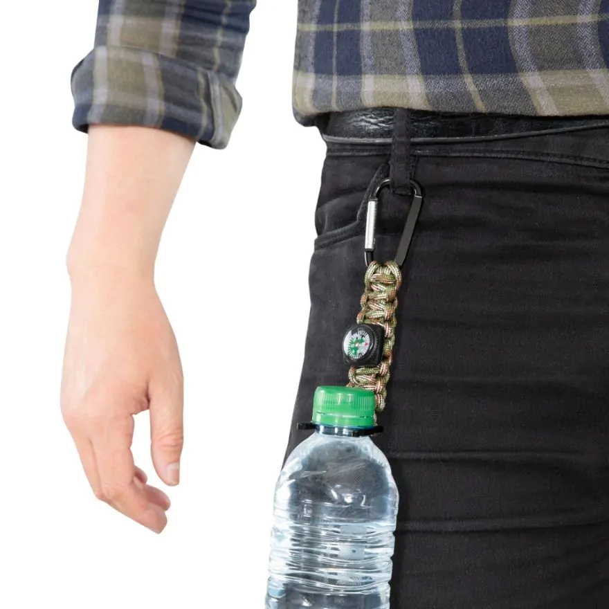 Trespass – Para Cord med kompas, carabinhage og flaskeholder, billede 5 af 5