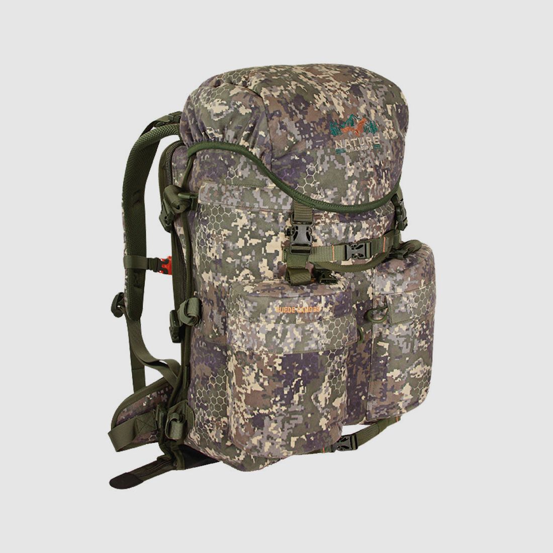 Jagdrucksack für Gewehr Nature by Marsupio Suede Camo 65 Liter PF Pro, Bild 2 von 7