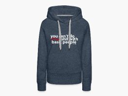 p*wp*w shit basic people - Frauen Premium Hoodie Schwarz