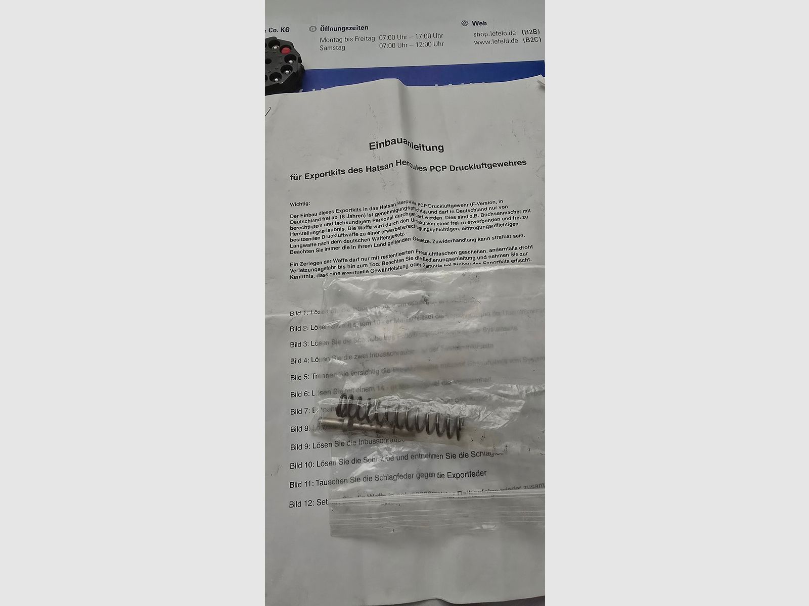 Hatsan Herkules 7,62 mit Kompressor und Zubehör 