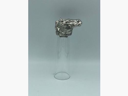 Schnapsglas – Kristall – Pferdkopf