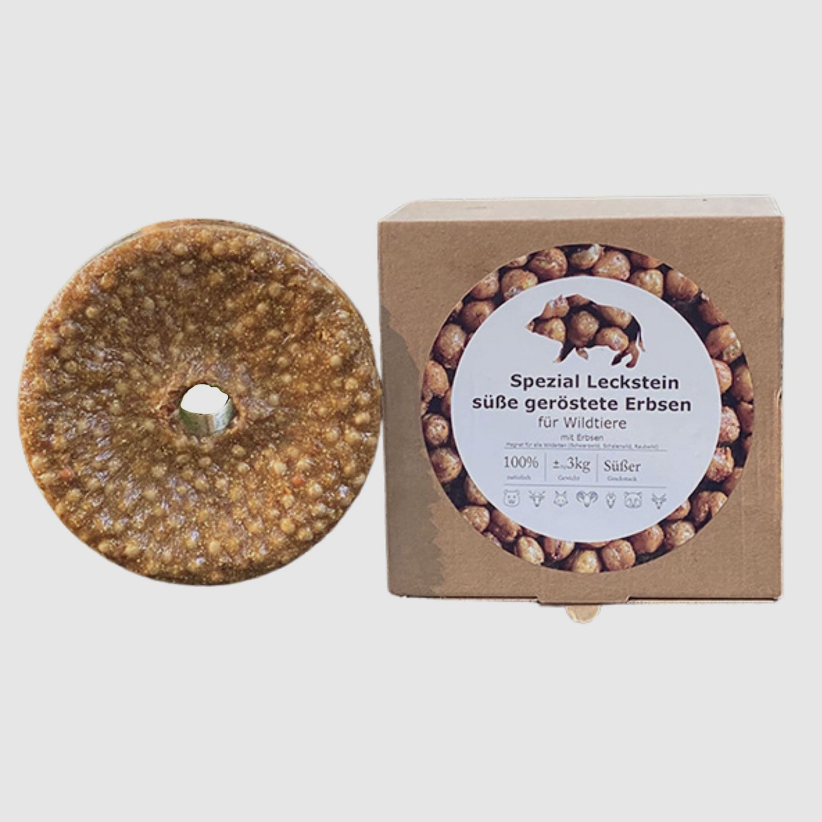 Wildlutscher Spezial Leckstein  Geröstete Erbsen 3 kg