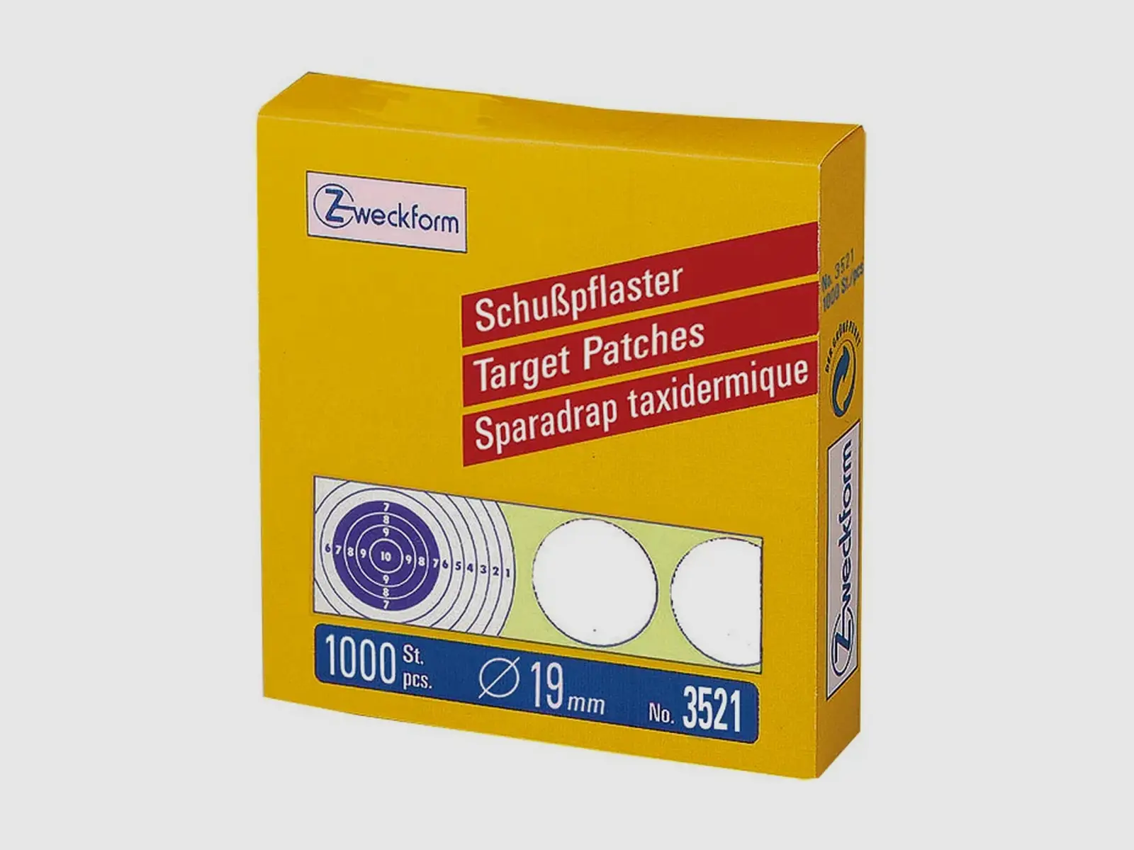 Schusspflaster Ø 19 mm · 1.000 Stück · Weiß, Braun oder Grau, Bild 1 von 3