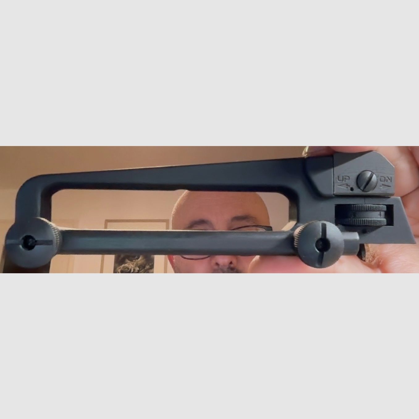 A15 / M16 Carry Handle – Mil‑Spec AR15 Visier‑Tragegriff mit Stahlbacken, Picatinny Zubehör, mit Schmiedemarke! -UNTERM HÄNDLERPREIS!