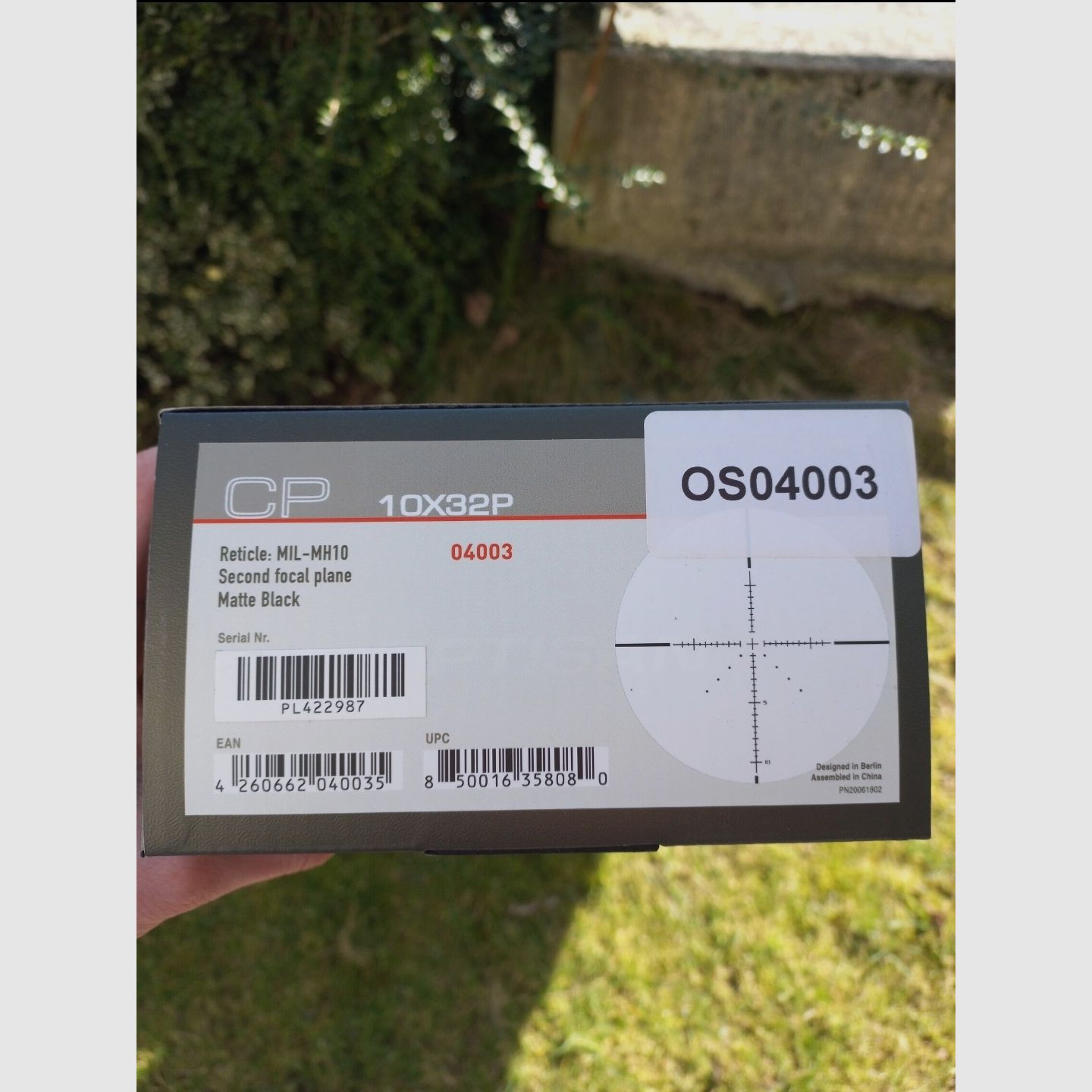 OPTISAN CP 10x32 P SFP MRAD MH10