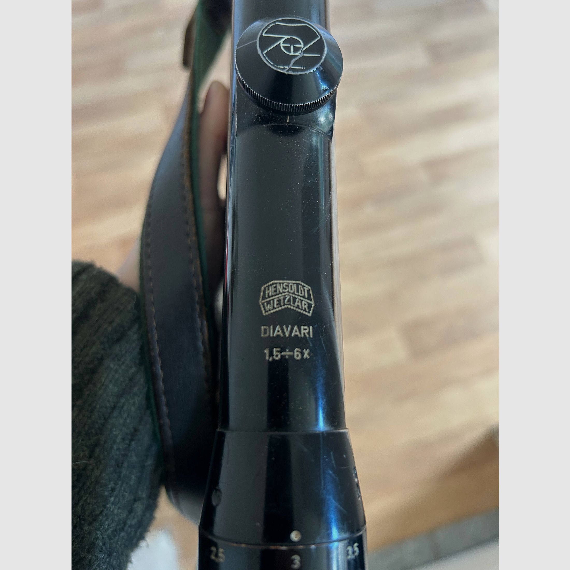 Double-barreled shotgun Merkel Suhl 16/70 with Krieghoff interchangeable barrel 7x57R and scope Zeiss Diavari 1.5x6