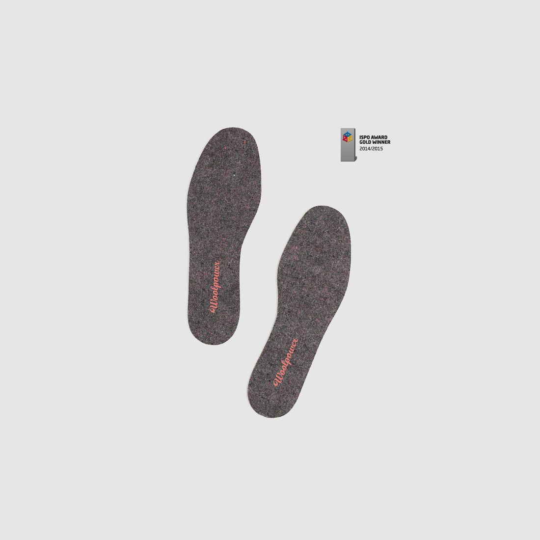 Woolpower/Ullfrotté Filz Einlegesohle / Felt Insoles 44-45 Recycle Grey