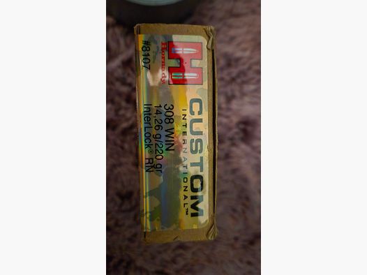 Hornady Custom International 308 220 grs 14,3 gramm 