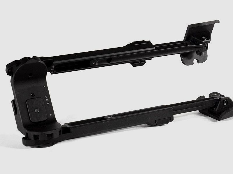FORTMEIER bipode, instalación a las 12 en punto con 5 posiciones H210 (altura de 21,0 a 30,0 cm)