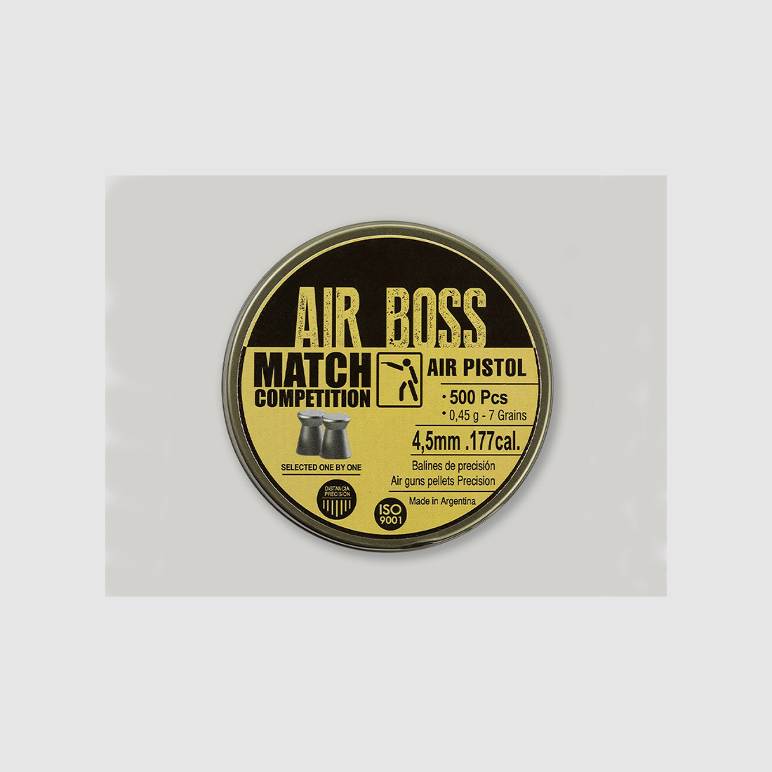 Flachkopf Diabolos Apolo Air Boss Match Competition Kaliber 4,5 mm 0,45 g glatt 500 StĂĽck