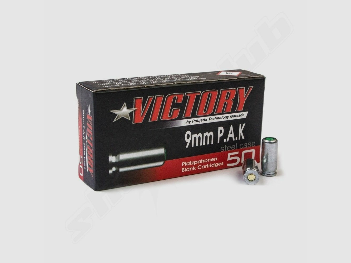 Victory Victory Cartouches à blanc 9mm P.A.K. 50 pcs.