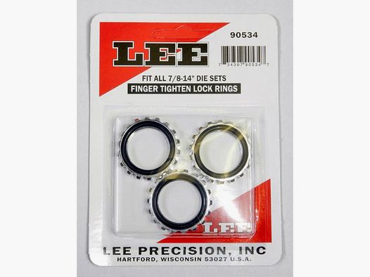 Lee Precision Lock Rings - Kompatibel mit Wiederladewerkzeugen - Sichert die Komponenten - Zuverlässigkeit und Präzision