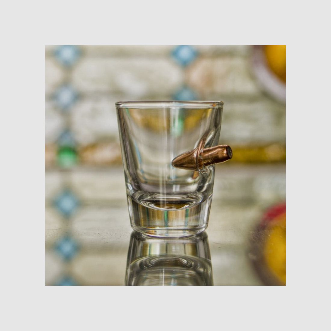 KolbergGlas Shotglas mit Geschoß