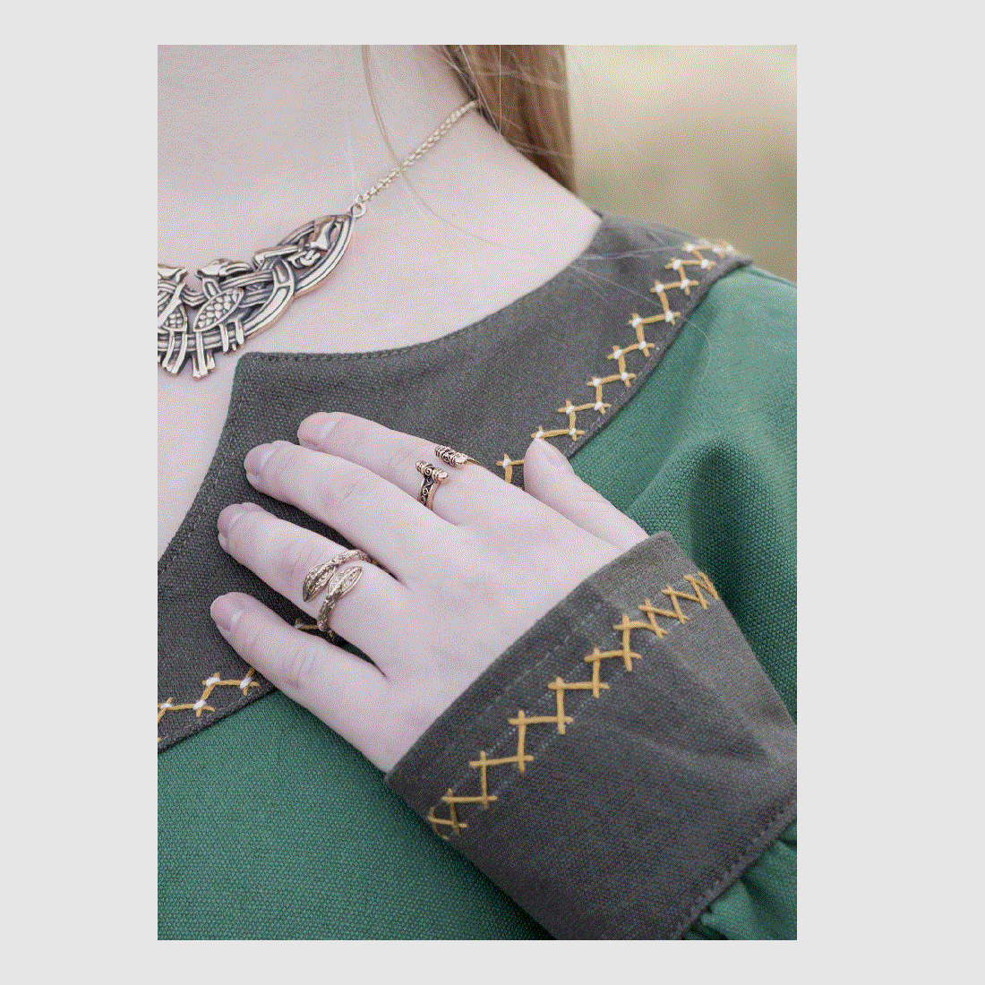 Wikinger jurk Jona, groen