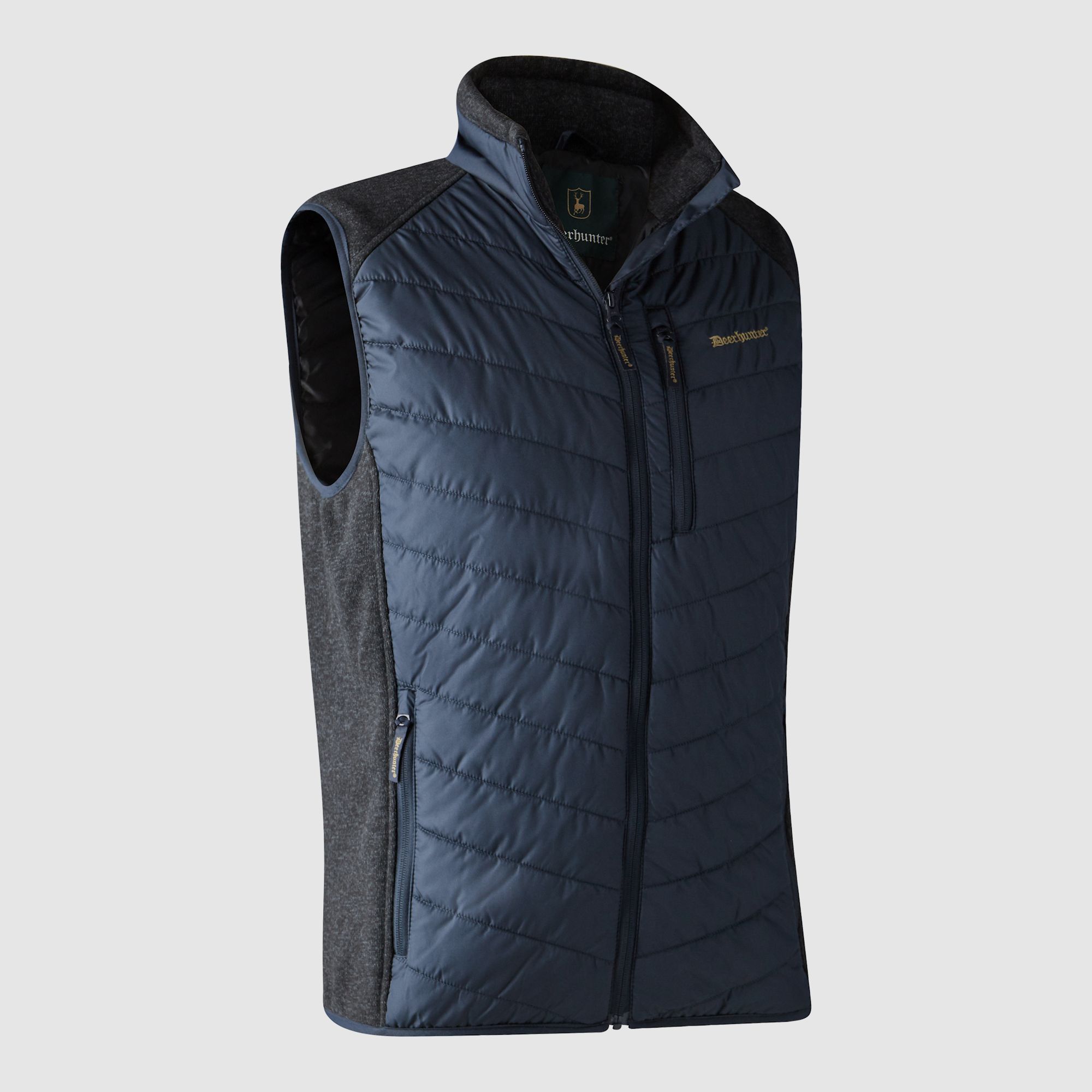 Deerhunter Moor Padded Waistcoat with knit Dark Blue L