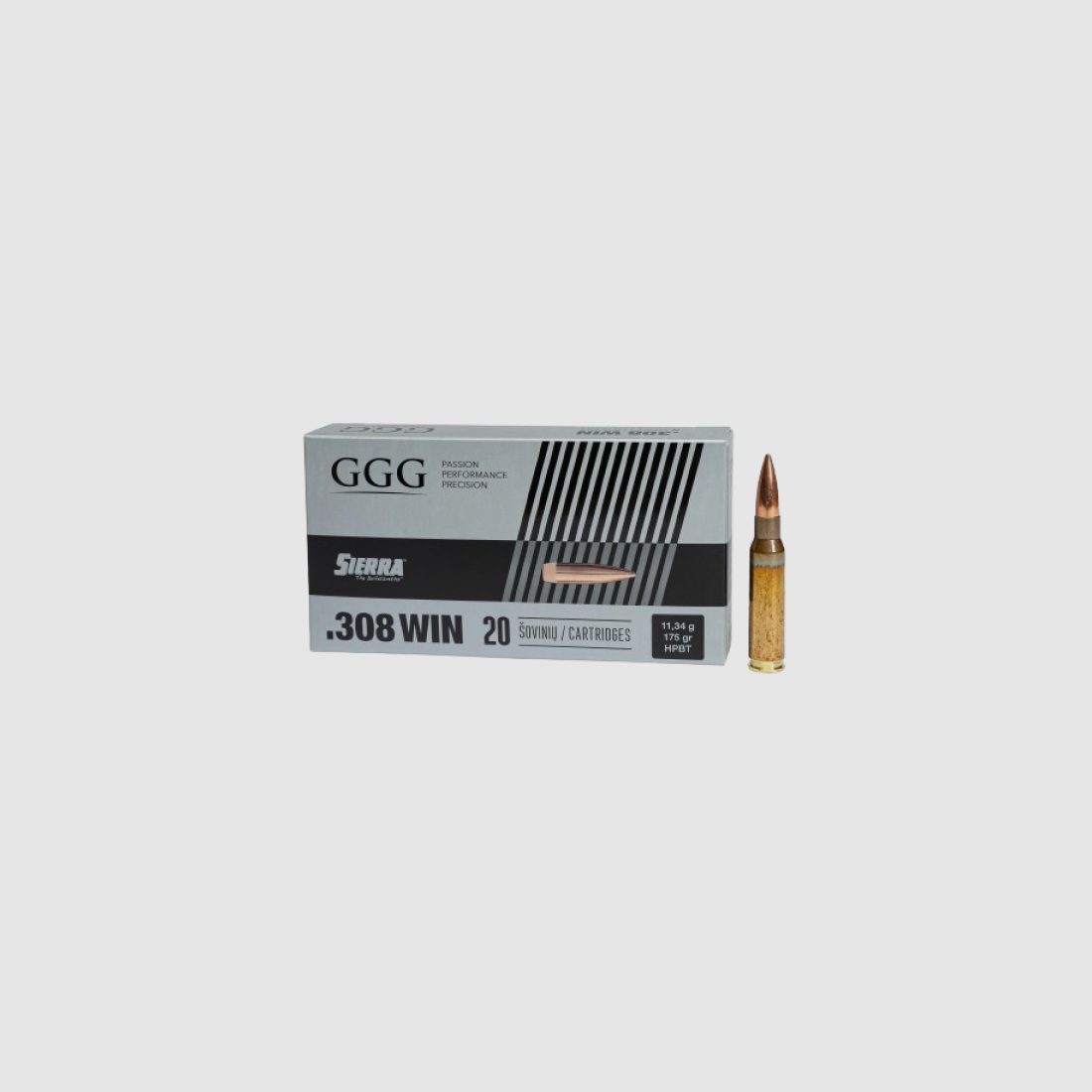 .308WIN GGG SIERRA FMJ HPBT 175GR