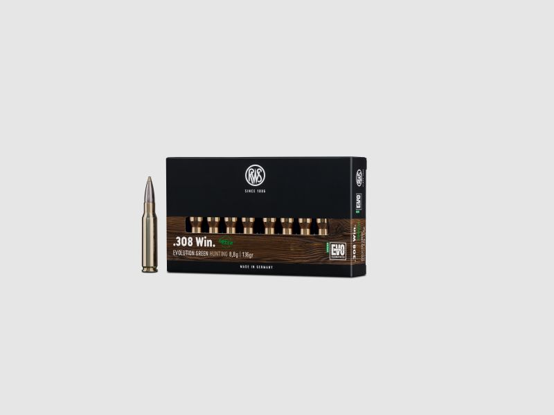 RWS .308 Win Evolution Green Hunting 9.0g 139grs