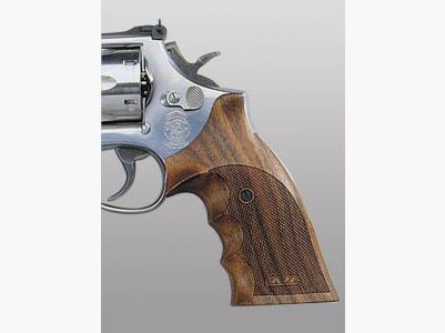 NILL Griffschalen f. S&W-K/L RB Target Rhomlas /h.offen/Fingerrillen