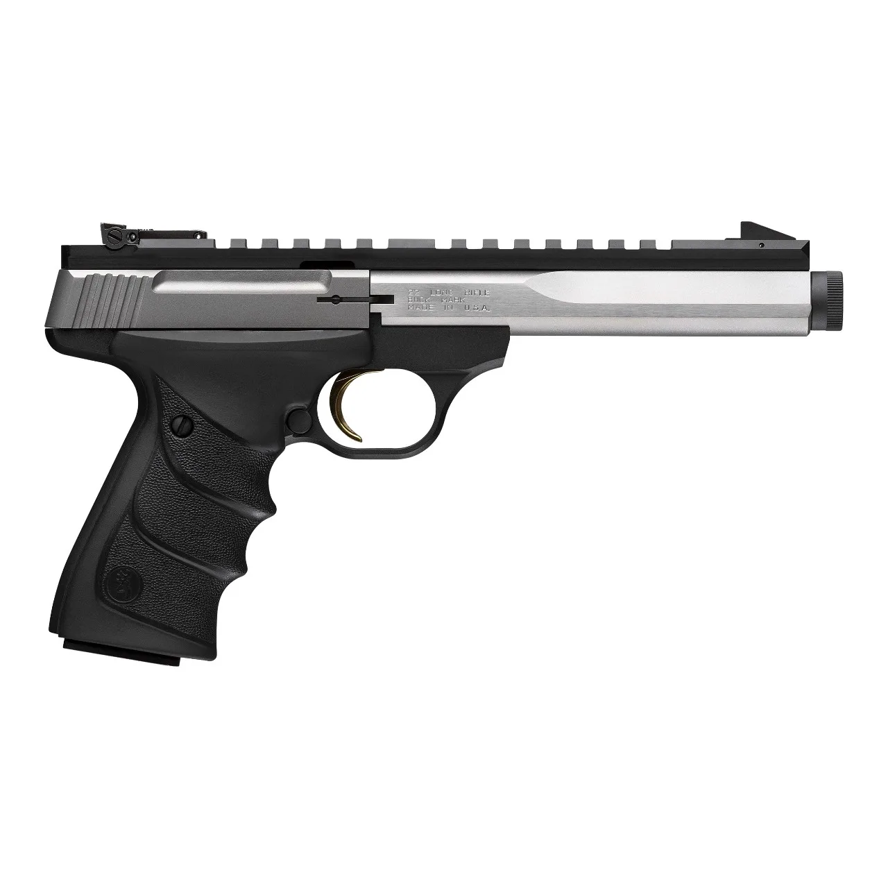 LIMITIERTE SERIE 100 STÜCK !! BROWNING BUCK MARK CONTOUR EDELSTAHL 5,9″ SCHALLDÄMPFERBEREIT 22LR, Bild 1 von 4
