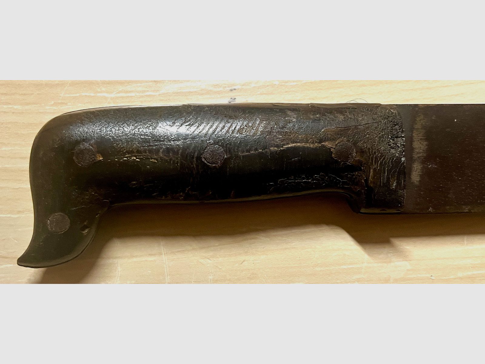 Deutsches Faschinenmesser Kaiserreich – Gustav Heller (GH) Solingen – militärisches Haumesser um 1900