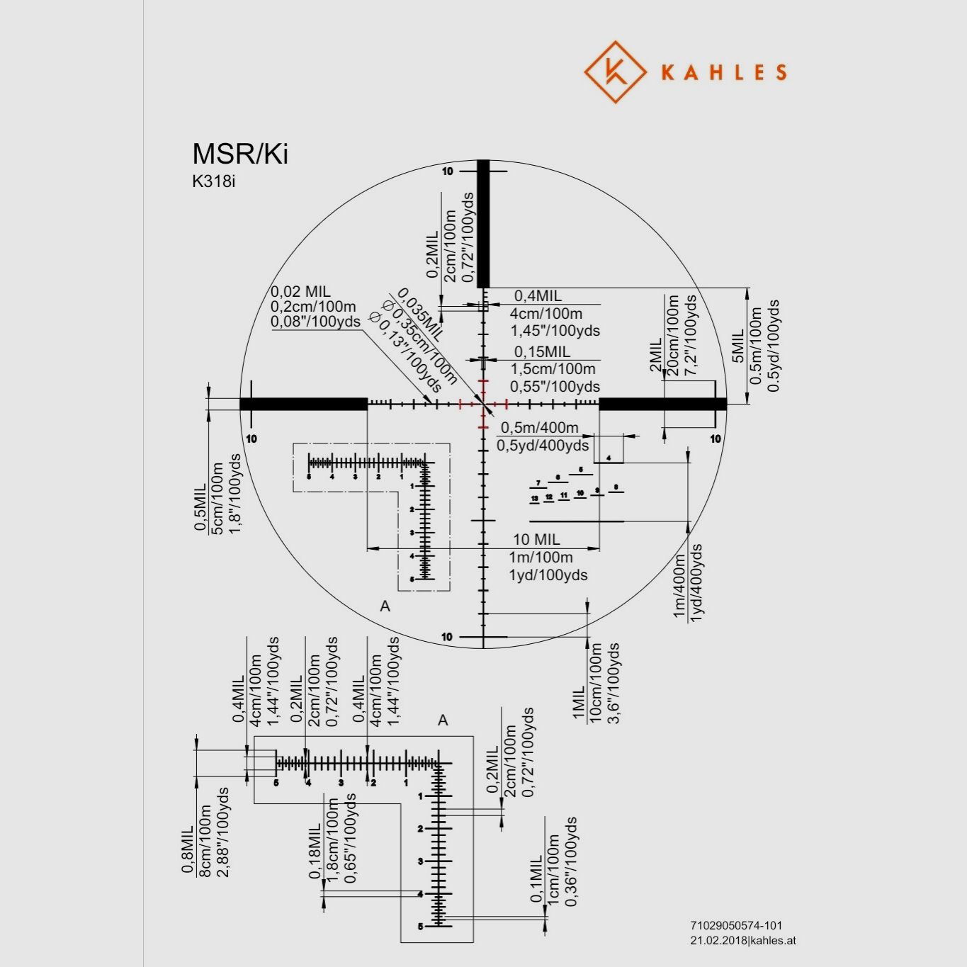 Kahles 318i with MSR reticle black