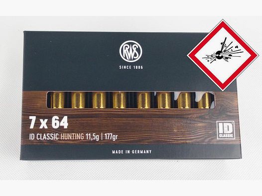 RWS ID CLASSIC Jachtpatroon Kal. 7X64 177grs
