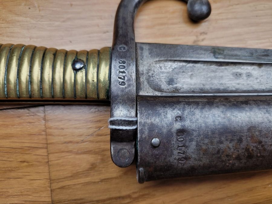 Sehr schöne Chassepot-Bajonett – Mre NATIONALE de Châtellerault – mit Nummer – TBE, Bild 11 von 14