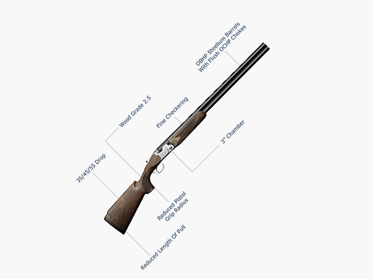 Beretta 691 Vittoria appositamente progettato per le donne.
