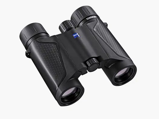 ZEISS Terra ED Pocket 8x25 verrekijker met schouderriem en tas zwart