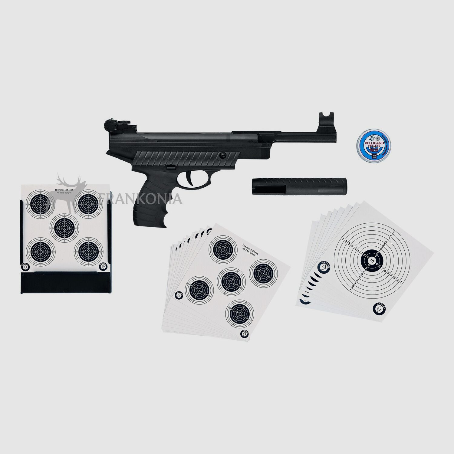 Pistola de aire Mercury Luftpistole 25 TR Set, cal. 4,50