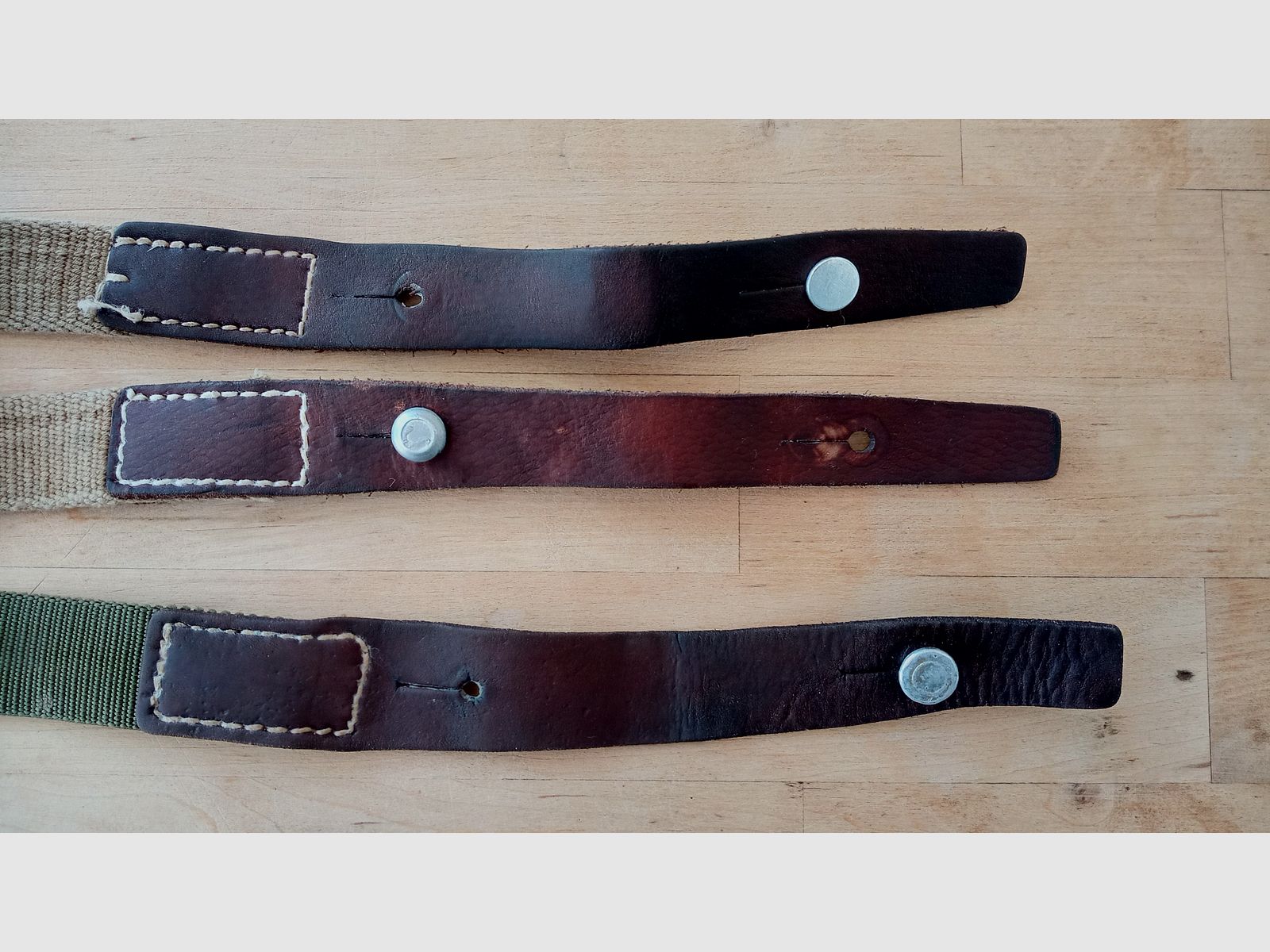 3 gebrauchte Samopal SA VZ.58 Gewehrriemen auch gut geeignet für das Xisico MWN B5 Luftgewehr von Naunin