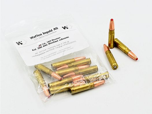 SKH, 300 Blackout Subsonic, Hornady SUB-X 190gr., 20 pz