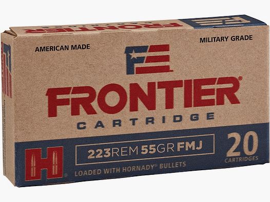 Hornady Frontier .223 Rem. 55GR FMJ 20 cartouches