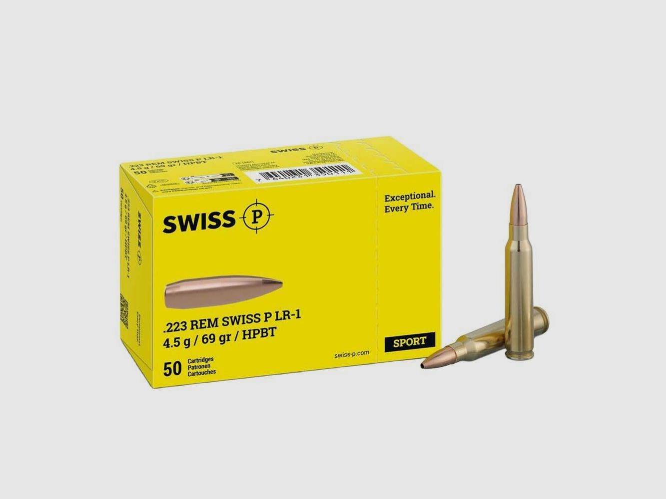Swiss P LR-1 naboje karabinowe .223 Rem / 4,5 g / 50 szt.
