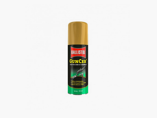 BALLISTOL – GUNCER SPRAY OLIO PER ARMI CON ADDITIVI DI NANO-CERAMICA 50ml