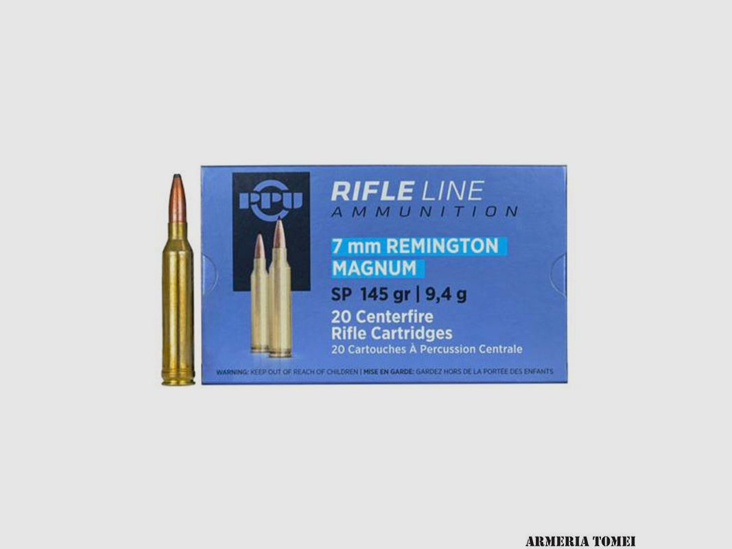 PPU PARTIZAN – 7mm Remington Magnum SP 145gr | 9.40g
