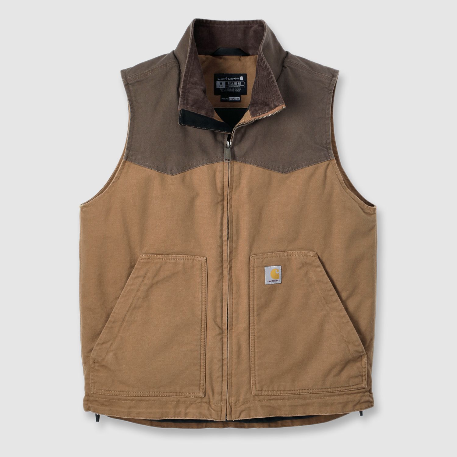 Carhartt Montana Duck Weste, Herren, Carhartt brown/coffee, S