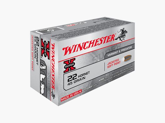 WINCHESTER 22 HORNET 45 GRS / 2,91 G POWER POINT 50 STK