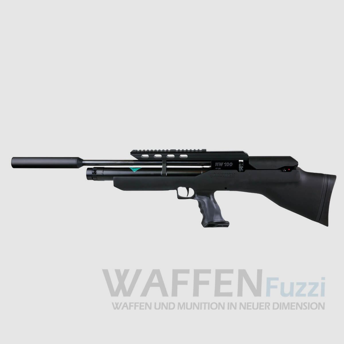 Weihrauch HW 100 BP + Schalldämpfer Kaliber 5,5mm / 410mm Lauflänge, Bild 1 von 7